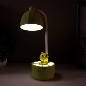Лампа настольная "Мини лягушенок" LED 3 режима 6,4Вт USB салатовый 10х10х37,5 см RISALUX
