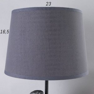 Настольная лампа "Попугай" E27 40Вт черно-серебряный 23,5х23,5х50 см RISALUX