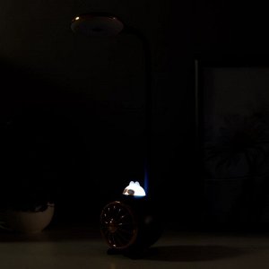 Настольная лампа "Кошка  пилот" LED 3Вт USB АКБ синий 14,5х5х28 см