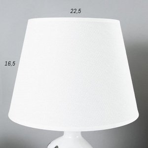 Настольная лампа 16512/1 E14 40Вт бело-хромовый 22х22х35 см