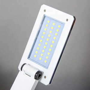 Настольная лампа складная «Современный» 30хLED от батареек/USB бело-черный 24x7x12.5 см