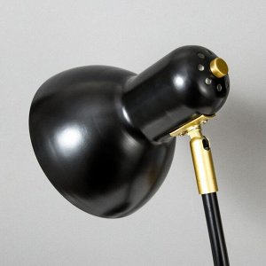 Настольная лампа RISALUX "Оскар" 1x40Вт Е27 черный 20,5x14,5x56см