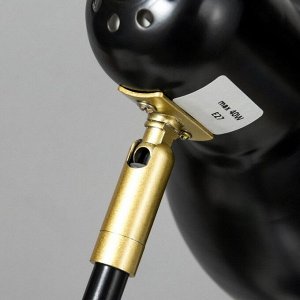 Настольная лампа RISALUX "Оскар" 1x40Вт Е27 черный 20,5x14,5x56см