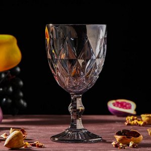 Набор для напитков из стекла «Круиз», 7 предметов: кувшин 1,1 л, 6 бокалов 300 мл, цвет серый