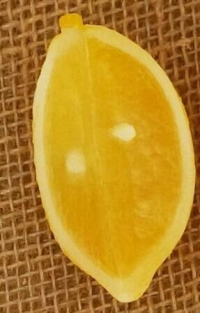 Лимон четвертинка 7см
