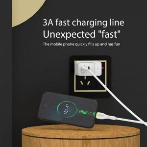 NEW ! Кабель зарядный USB Earldom Fast Charge 3.0А 1м зарядка и передача данных