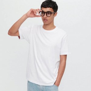 UNIQLO - мужская футболка с круглым воротом - 00 WHITE