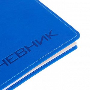 Премиум-дневник универсальный, для 1-11 класса Vivella, обложка искусственная кожа, светло-синий