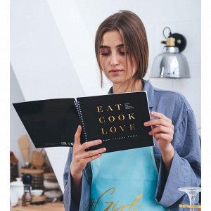 Книга для записи рецептов Eat cook LOVE, 20х20 см, 40 листов