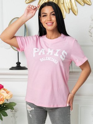 Футболка женская Paris (розовая)