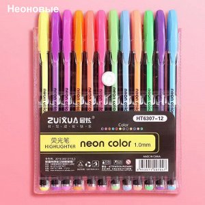 Набор гелевых ручек Neon color pen 1 mm, 12 цветов