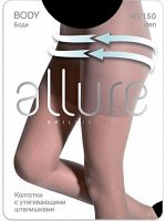 Аллюр Колготки BODY утяг. шорты,NERO 40 den р.5