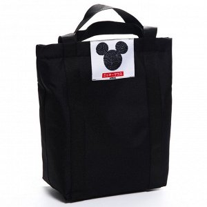 Сумка шоппер текстильная "Микки Маус", 36,5*34*7, черная