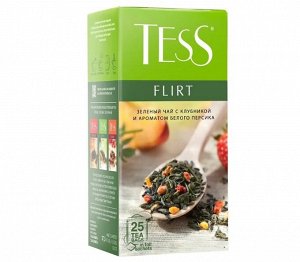 Чай в пакетиках зеленый Tess Флирт чай, 25 шт