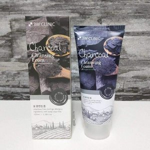 Пенка для умывания 3W Clinic Charcoal Foam Cleansing