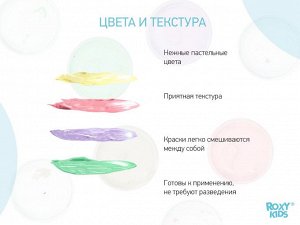 Коврики для ванны Антискользящие для ванны с пальчиковыми красками ROXY-KIDS