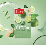 Чай в пакетиках зеленый Tess Гет Детокс, с добавками, 20 шт