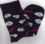 Nature Socks 3009 Носки мужские синие с принтом яичница и бекон