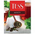 Чай в пакетиках черный Tess Минти, 100 шт