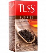 Чай в пакетиках черный Tess Sunrise, 25 шт
