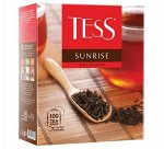 Чай в пакетиках черный Tess Sunrise, 100 шт