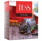 Чай в пакетиках черный Tess Thyme с чабрецом и цедрой лимона, 100 шт