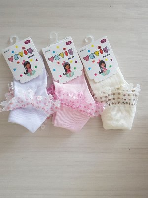 Носки для девочки с оборочкой