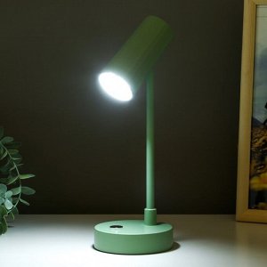 Лампа настольная "Туба" LED 3 режима 1,5Вт USB зеленый 10х10х29 см