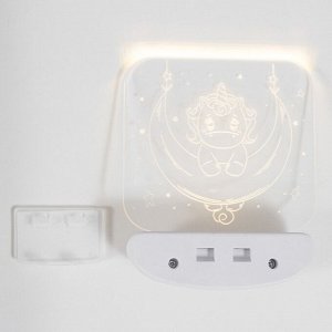 Ночник "Единорог" LED 3Вт USB АКБ белый 12х14,5 см RISALUX