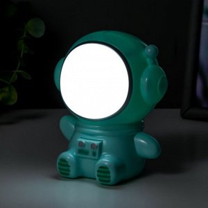 Ночник "Космонавт" LED 1.5Вт USB АКБ зеленый 9,5х8х10,5 см RISALUX
