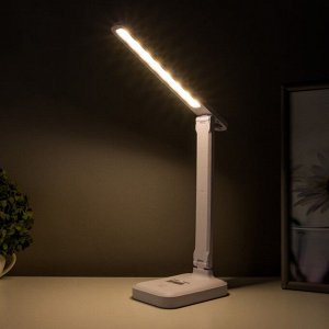 Настольная лампа сенсорная 16888/1 LED 5Вт 3000-6000К USB АКБ белый 29х55 см