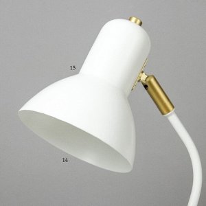 Настольная лампа "Джордж" 1х40Вт Е27 белый 20,5х14,5х51см