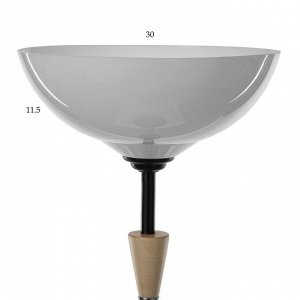 Торшер напольный BayerLux«Клаудия» со столиком, 1x15 Вт, Е27, черный, 29x29x150 см