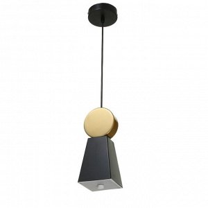 Светильник BayerLux 2284/1 LED черно-золотой 10х10х24-124 см