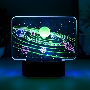 Светильник сенсорный "Космос" LED USB (90см) от батареек 3xАА черный 17,7х5,5х16,7 см