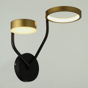 Бра 2292/2 LED 30Вт 3000-6000К черно-золотой 34х33х20,5 см