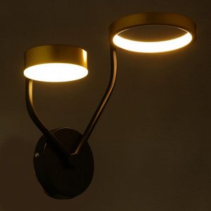 Бра 2292/2 LED 30Вт 3000-6000К черно-золотой 34х33х20,5 см