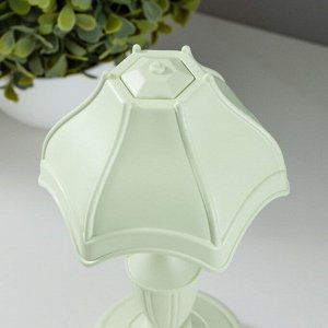 Настольная лампа "Селезия" LED 2Вт АКБ зеленый 9,5х9,5х19 см