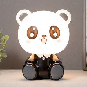 Настольная лампа "Панда"Е14 3Вт черно-белый 24х13х14 см