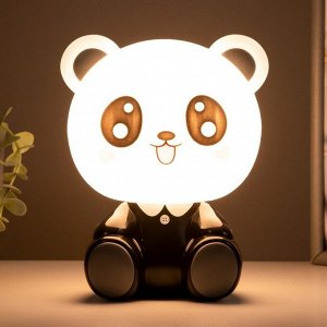 Настольная лампа "Панда"Е14 3Вт черно-белый 24х13х14 см
