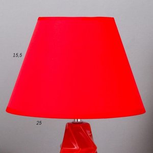 Лампа настольная 16028/1RD E14 40Вт красный мрамор 24,5х24,5х37 см