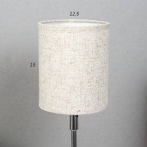 Лампа настольная 16012/1 E14 40 Вт дерево-хром 12.5x12.5x42 см