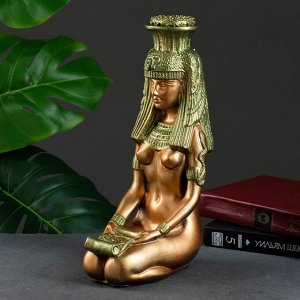 Фигура "Клеопатра" медный с золотом, 31х20х12см