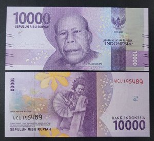 Индонезия 10000 рупий 2016 UNC