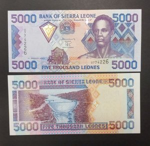 Сьерра Леоне 5000 леоне 2003 UNC