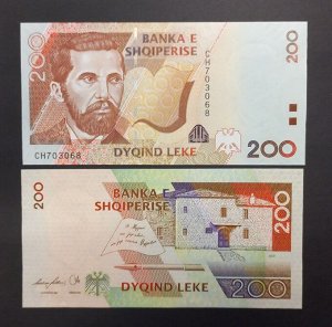 Албания 200 лёке 2007 UNC