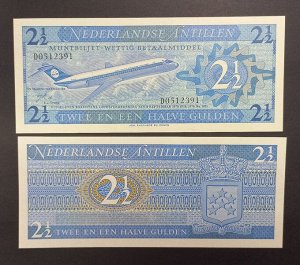 Нидерландские антильские острова 2,5 гульдена 1970 UNC