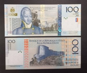 Гаити 100 гурдов 2004 UNC