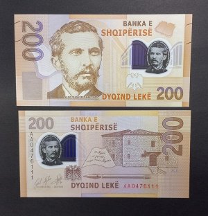 Албания 200 лёке 2019 UNC