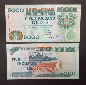 Гана 5000 седи 2006 UNC